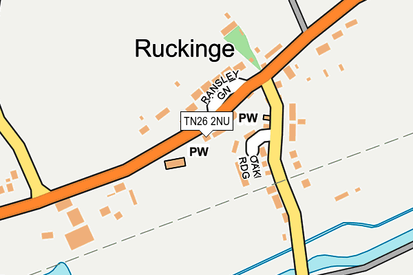 TN26 2NU map - OS OpenMap – Local (Ordnance Survey)