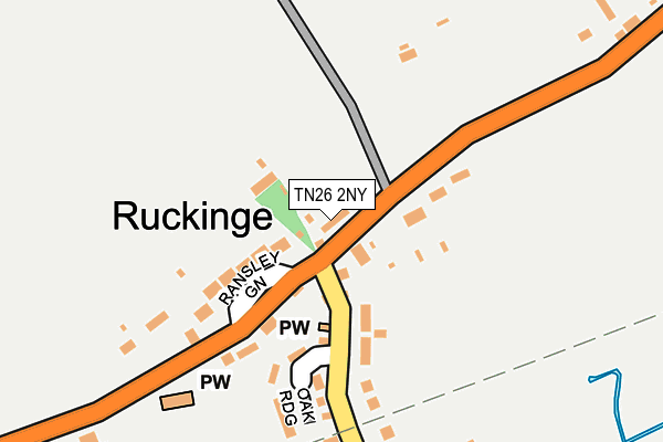 TN26 2NY map - OS OpenMap – Local (Ordnance Survey)