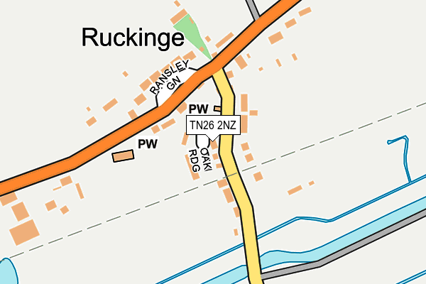 TN26 2NZ map - OS OpenMap – Local (Ordnance Survey)