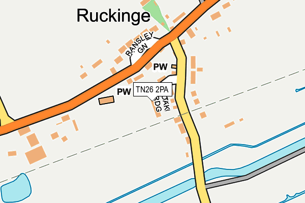TN26 2PA map - OS OpenMap – Local (Ordnance Survey)