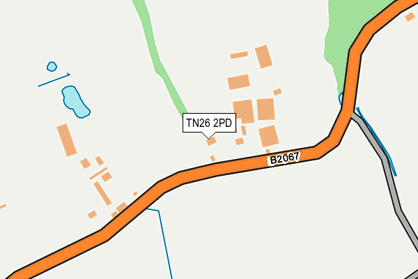 TN26 2PD map - OS OpenMap – Local (Ordnance Survey)