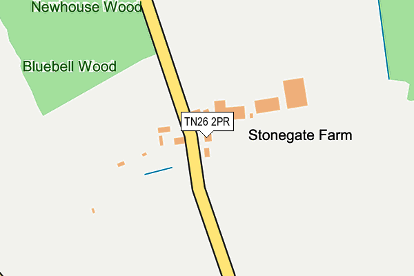 TN26 2PR map - OS OpenMap – Local (Ordnance Survey)