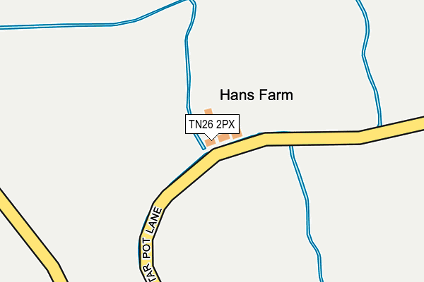 TN26 2PX map - OS OpenMap – Local (Ordnance Survey)