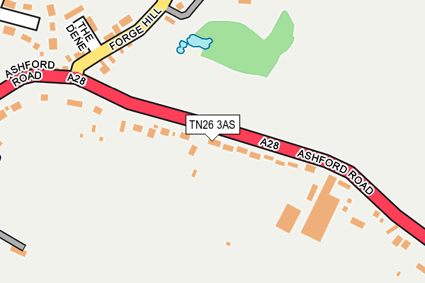 TN26 3AS map - OS OpenMap – Local (Ordnance Survey)