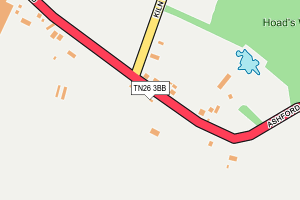 TN26 3BB map - OS OpenMap – Local (Ordnance Survey)