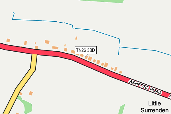 TN26 3BD map - OS OpenMap – Local (Ordnance Survey)