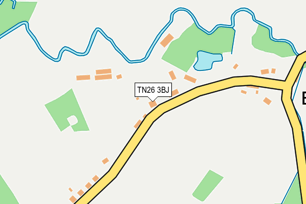 TN26 3BJ map - OS OpenMap – Local (Ordnance Survey)
