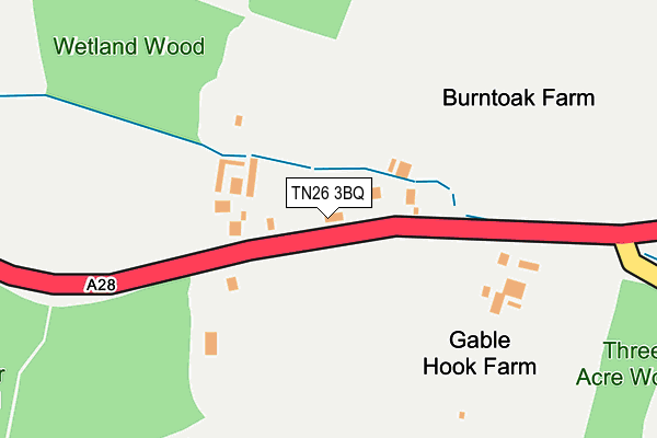 TN26 3BQ map - OS OpenMap – Local (Ordnance Survey)