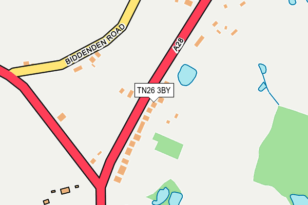 TN26 3BY map - OS OpenMap – Local (Ordnance Survey)