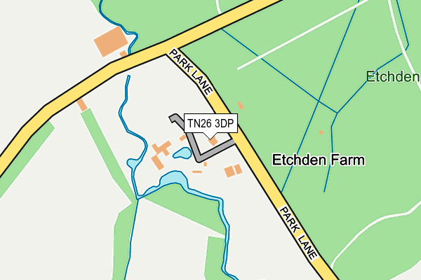 TN26 3DP map - OS OpenMap – Local (Ordnance Survey)