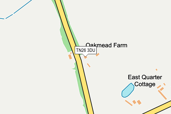TN26 3DU map - OS OpenMap – Local (Ordnance Survey)