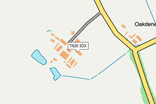 TN26 3DX map - OS OpenMap – Local (Ordnance Survey)