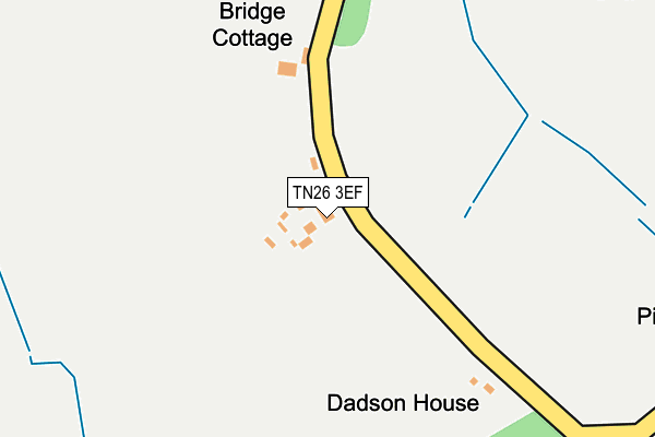 TN26 3EF map - OS OpenMap – Local (Ordnance Survey)