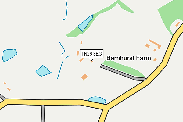 TN26 3EG map - OS OpenMap – Local (Ordnance Survey)
