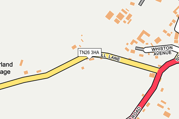 TN26 3HA map - OS OpenMap – Local (Ordnance Survey)
