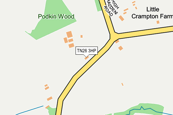 TN26 3HP map - OS OpenMap – Local (Ordnance Survey)