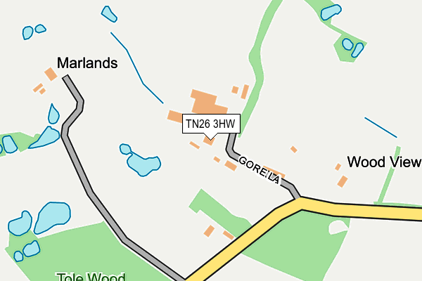 TN26 3HW map - OS OpenMap – Local (Ordnance Survey)