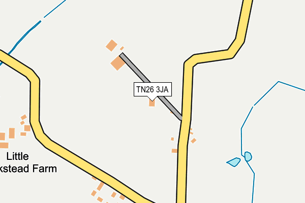 TN26 3JA map - OS OpenMap – Local (Ordnance Survey)
