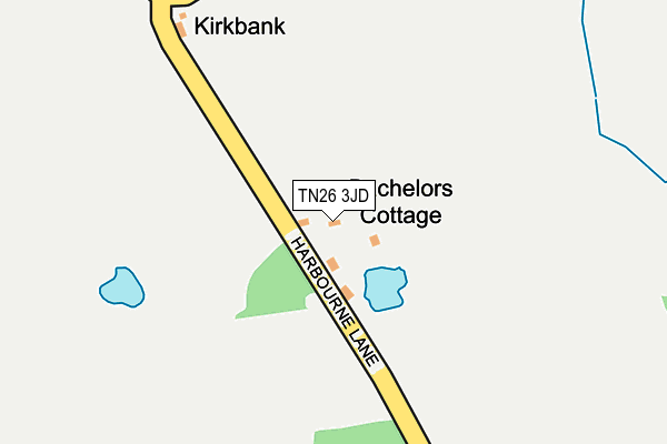 TN26 3JD map - OS OpenMap – Local (Ordnance Survey)