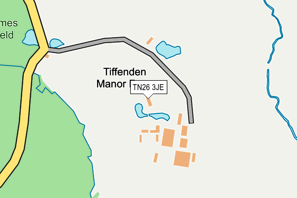 TN26 3JE map - OS OpenMap – Local (Ordnance Survey)