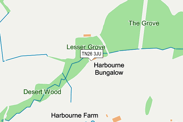 TN26 3JU map - OS OpenMap – Local (Ordnance Survey)