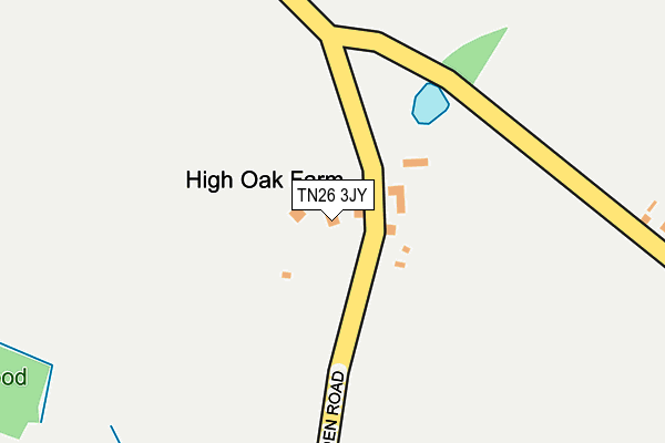 TN26 3JY map - OS OpenMap – Local (Ordnance Survey)