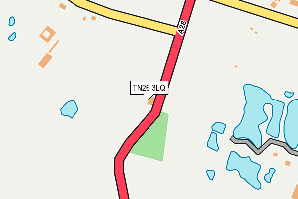 TN26 3LQ map - OS OpenMap – Local (Ordnance Survey)