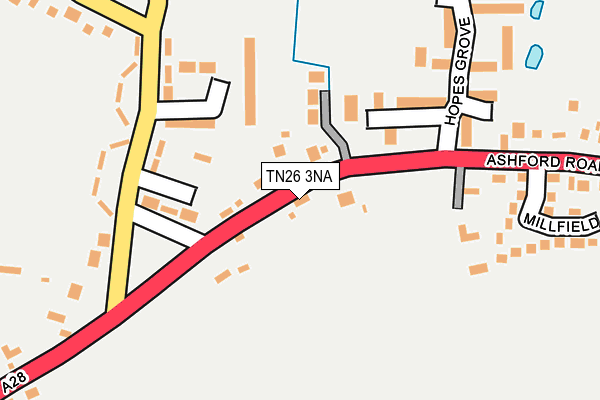 TN26 3NA map - OS OpenMap – Local (Ordnance Survey)