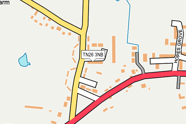 TN26 3NB map - OS OpenMap – Local (Ordnance Survey)