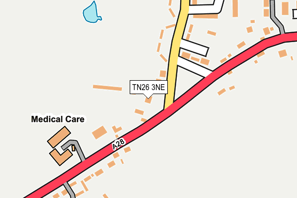 TN26 3NE map - OS OpenMap – Local (Ordnance Survey)