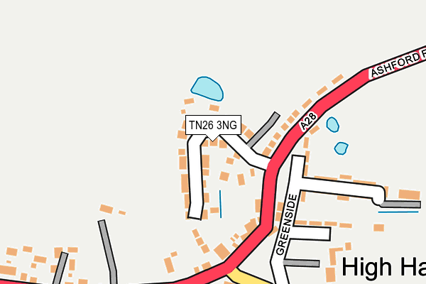 TN26 3NG map - OS OpenMap – Local (Ordnance Survey)