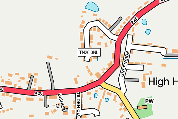 TN26 3NL map - OS OpenMap – Local (Ordnance Survey)