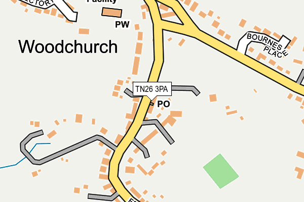TN26 3PA map - OS OpenMap – Local (Ordnance Survey)
