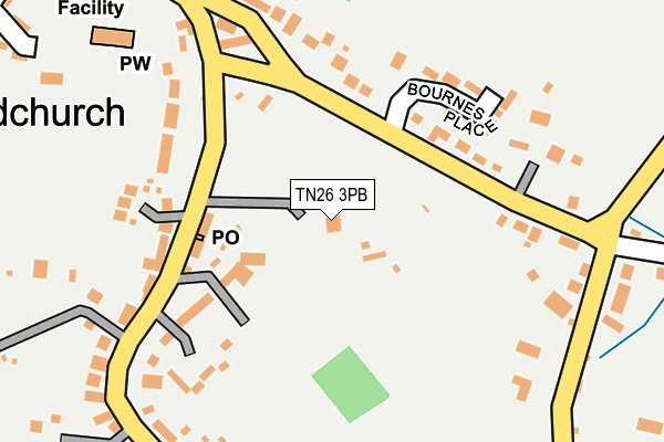 TN26 3PB map - OS OpenMap – Local (Ordnance Survey)