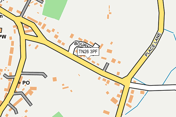TN26 3PF map - OS OpenMap – Local (Ordnance Survey)