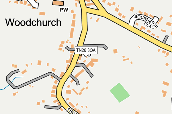 TN26 3QA map - OS OpenMap – Local (Ordnance Survey)