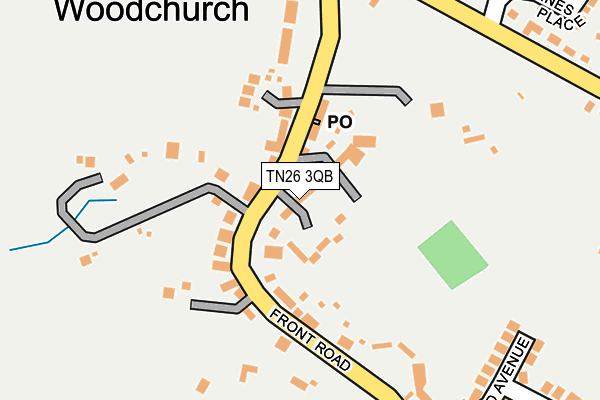 TN26 3QB map - OS OpenMap – Local (Ordnance Survey)