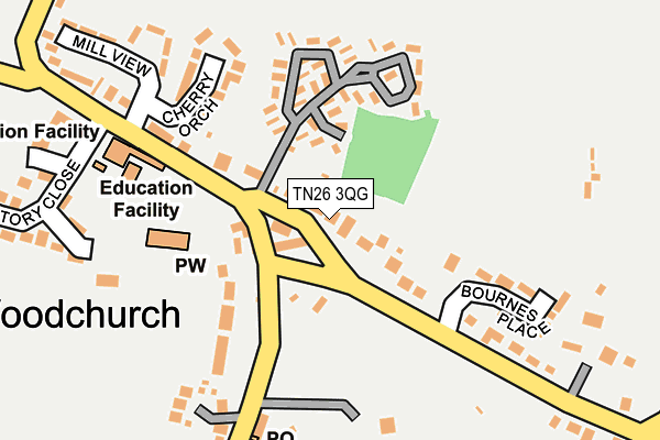 TN26 3QG map - OS OpenMap – Local (Ordnance Survey)