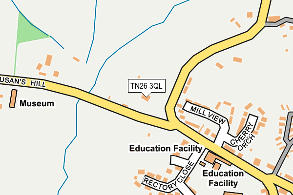 TN26 3QL map - OS OpenMap – Local (Ordnance Survey)