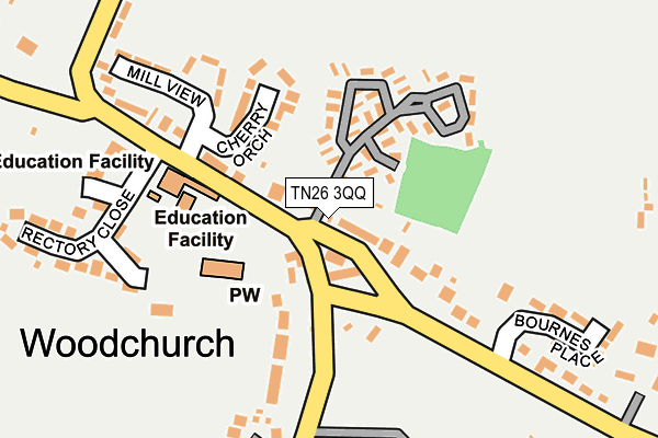 TN26 3QQ map - OS OpenMap – Local (Ordnance Survey)
