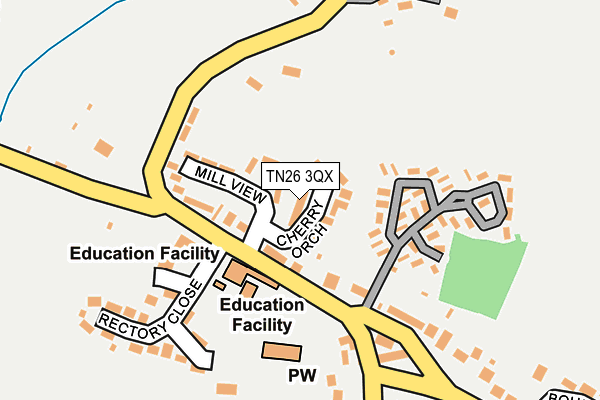 TN26 3QX map - OS OpenMap – Local (Ordnance Survey)