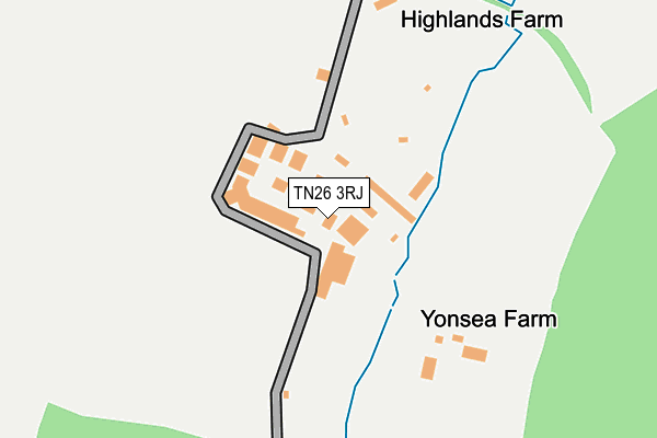 TN26 3RJ map - OS OpenMap – Local (Ordnance Survey)