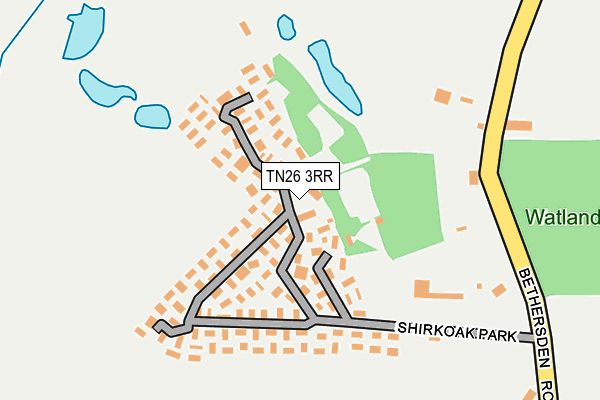 TN26 3RR map - OS OpenMap – Local (Ordnance Survey)