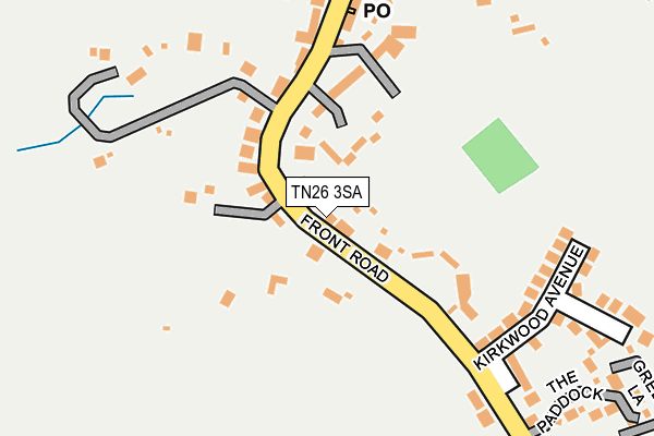 TN26 3SA map - OS OpenMap – Local (Ordnance Survey)