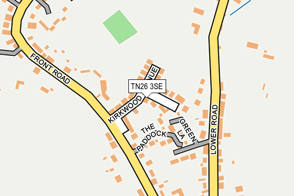 TN26 3SE map - OS OpenMap – Local (Ordnance Survey)