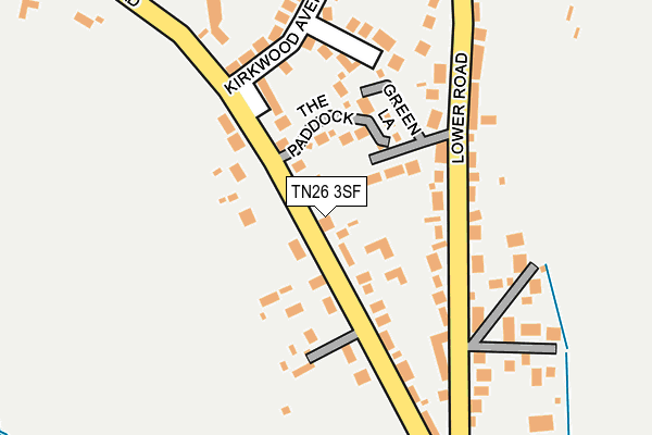 TN26 3SF map - OS OpenMap – Local (Ordnance Survey)