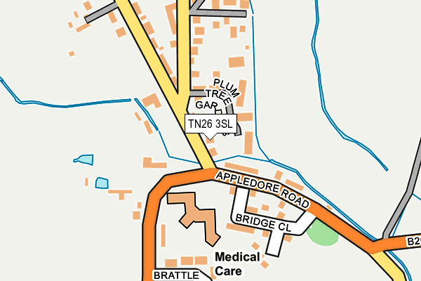 TN26 3SL map - OS OpenMap – Local (Ordnance Survey)