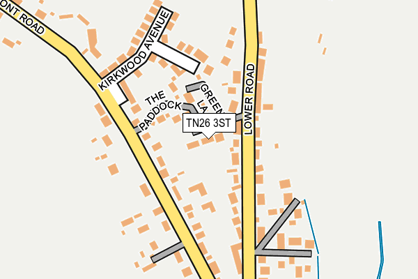 TN26 3ST map - OS OpenMap – Local (Ordnance Survey)