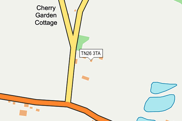 TN26 3TA map - OS OpenMap – Local (Ordnance Survey)