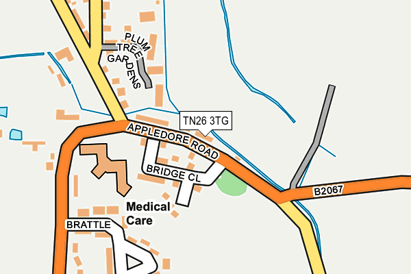 TN26 3TG map - OS OpenMap – Local (Ordnance Survey)